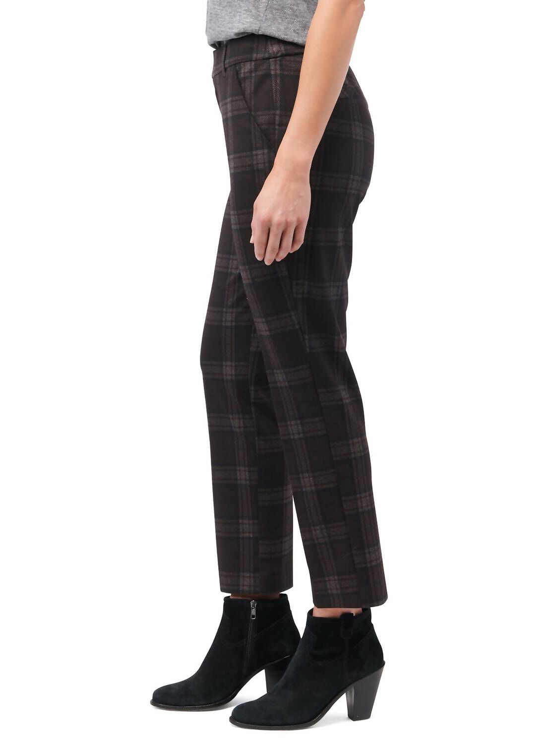 Toffee High Rise Ponte Trouser In Black, , alternate image number 2