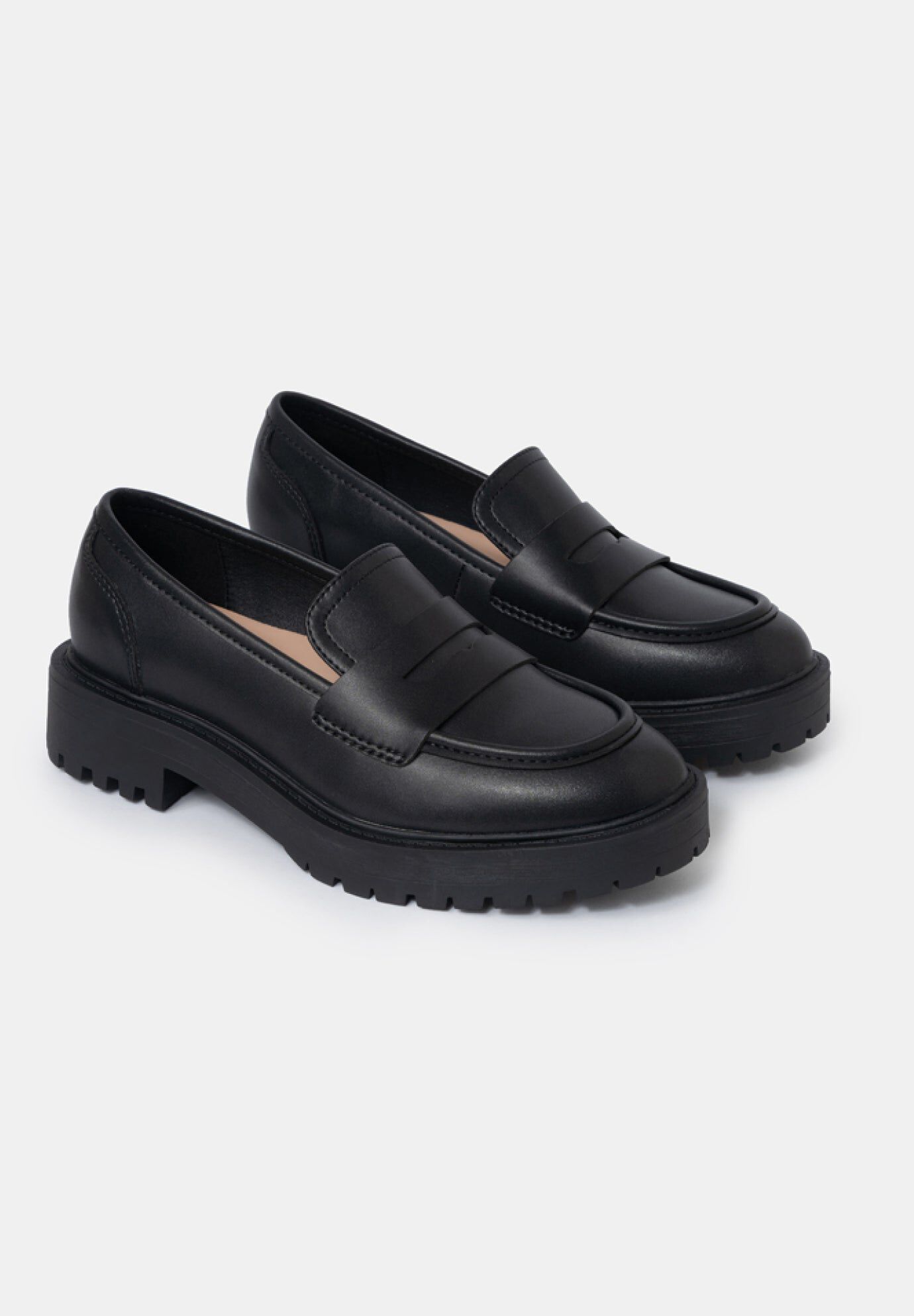 Tate Vegan Classic Loafers, Black / Black, alternate image number 1