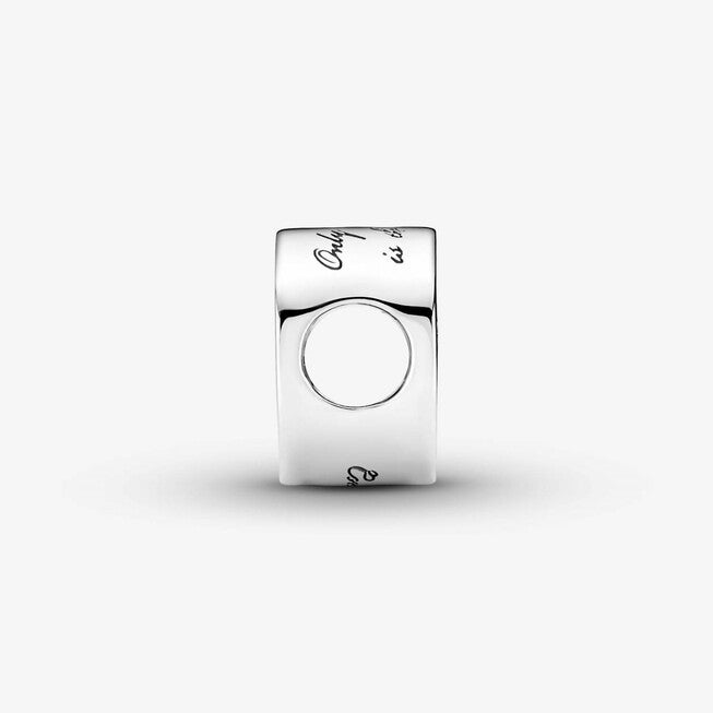 CONGRATS CHARM WITH CLEAR CUBIC ZIRCONIA IN SILVER, Silver / Silver, alternate image number null