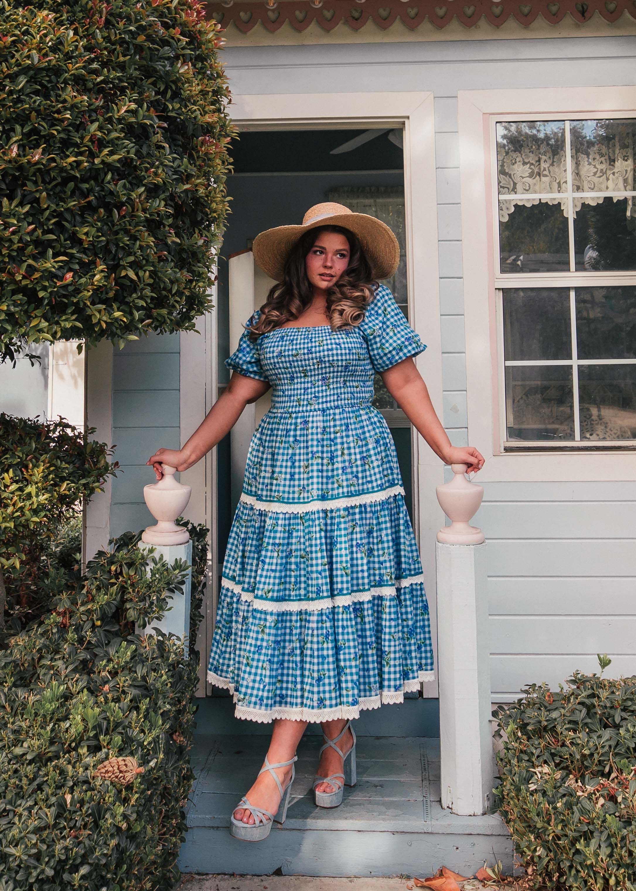 Blueberry Muffin Dress, Blue / Cornflower Blue, alternate image number 1