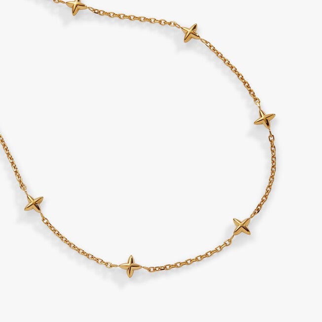 Star Chain Anklet, Gold / Gold, alternate image number 1