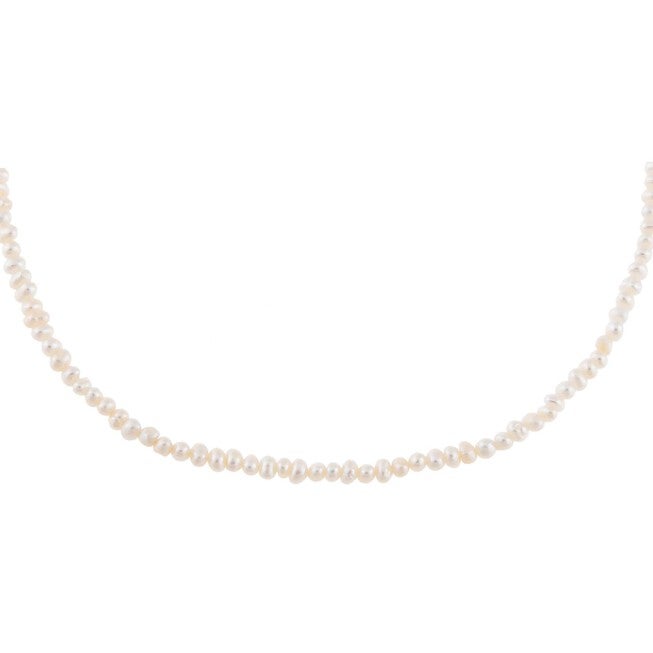 Tiny Pearl Choker Pearl White One Size, Pearl White / White, hi-res image number null
