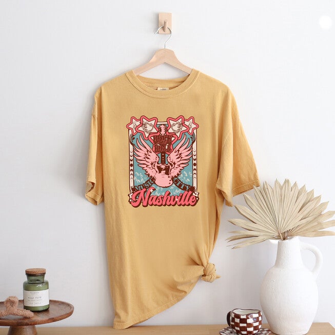 Nashville Stars Garment Dyed Tee, Mustard / Mustard, hi-res image number 0