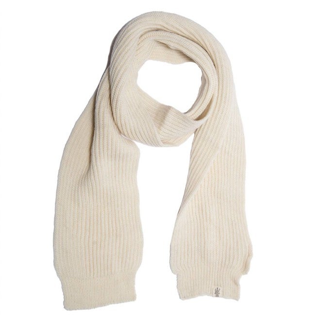 LAURENT RIB SCARF IN WHITE, White / White, hi-res image number 0