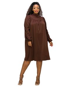AMAL MOCK NECK DRESS