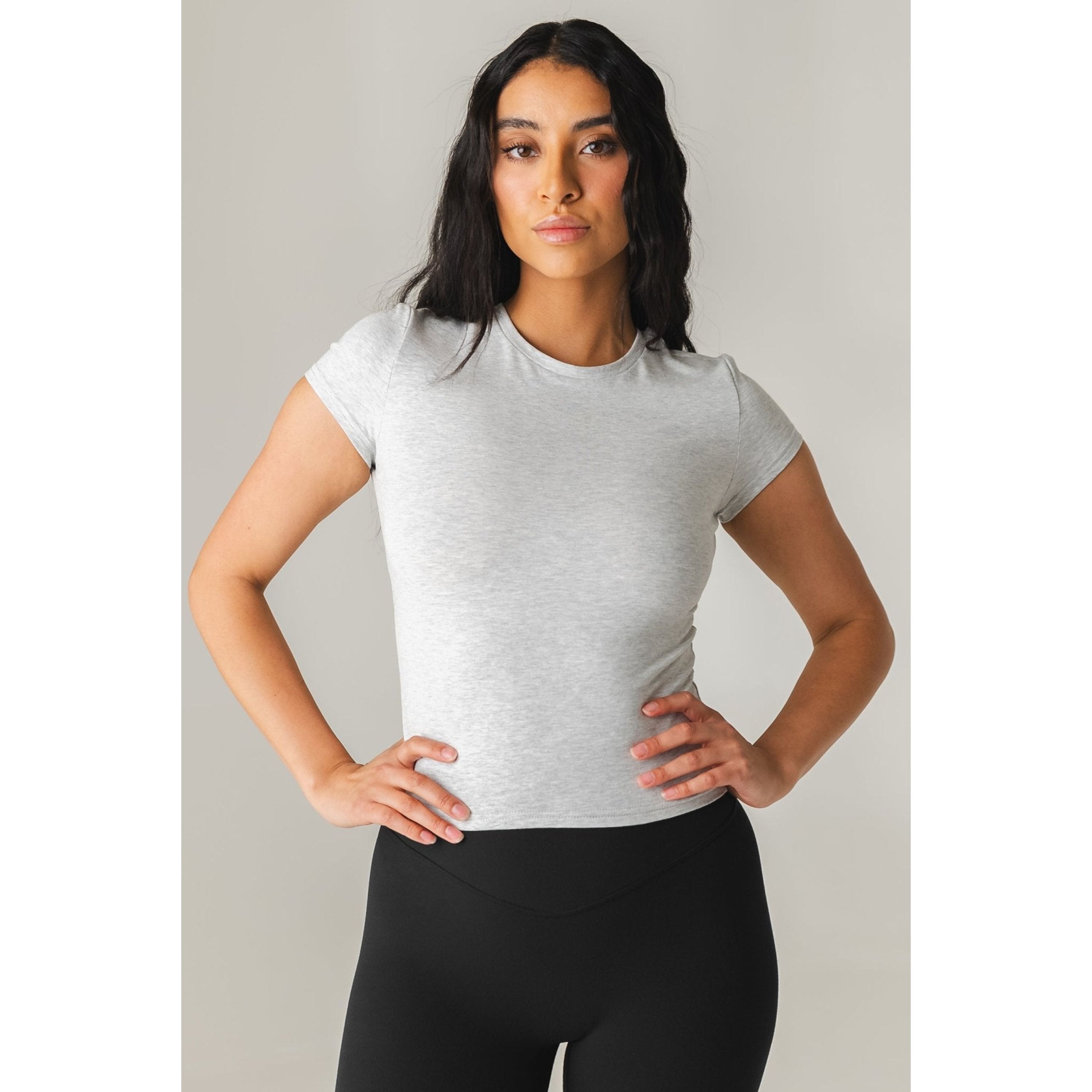 Basis Full Tee, Heather Grey / Cool Gray, alternate image number 1