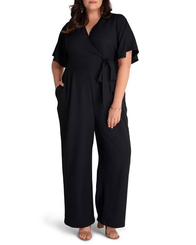 Charisma Crepe Jumpsuit, BLACK NOIR / Black, alternate image number 2