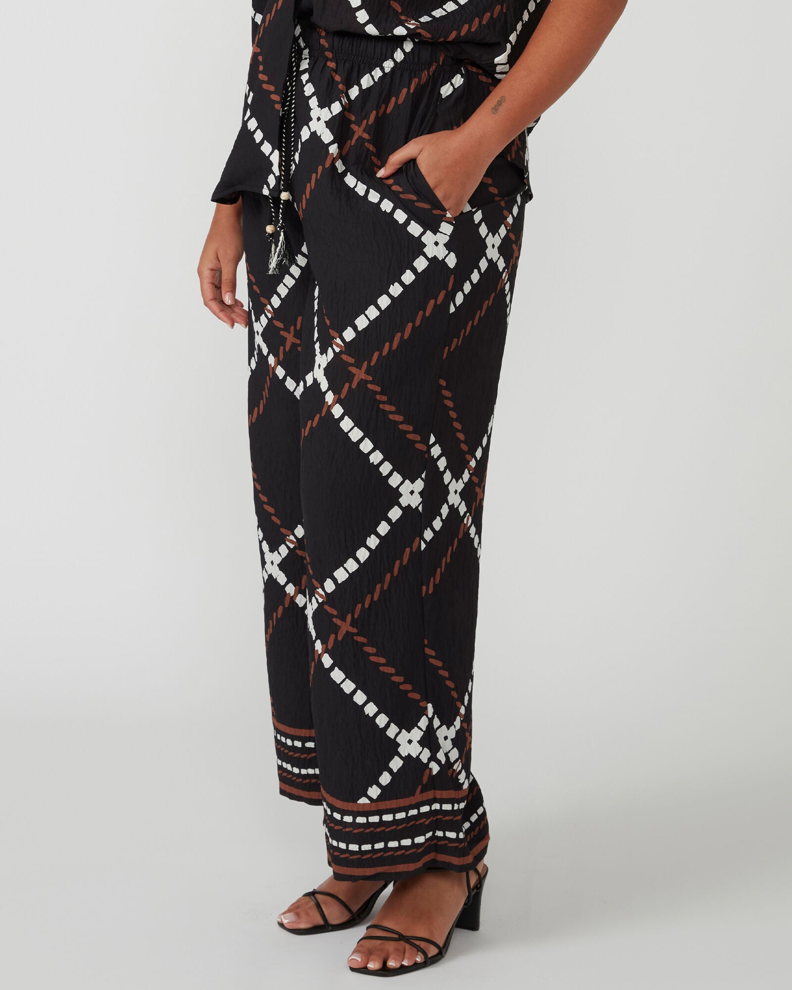 Marine Pants, Print / Black, alternate image number 3