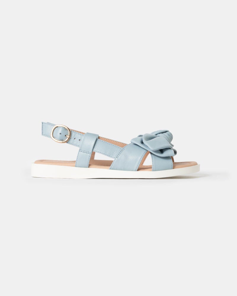 Palma Bow Mini-Wedge Slides, Sky Blue / Light Blue, hi-res image number 0