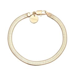 5mm Viper Chain Bracelet 6.5" Gold