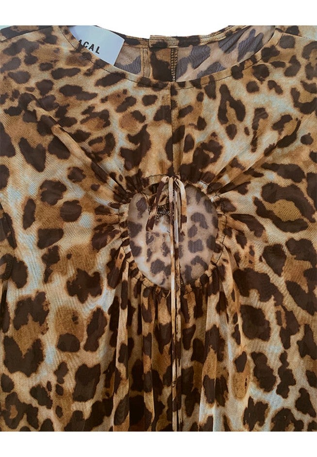 LANA UNTAMED LEOPARD DRESS, Leopard / Brown, alternate image number null