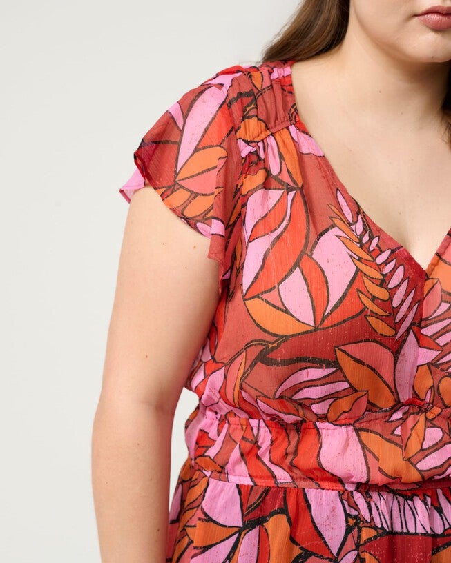 Aster Top, Print / Purple, alternate image number 4