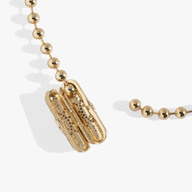 Evil Eye Barrel Closure Bracelet, Gold / Gold, alternate image number 2