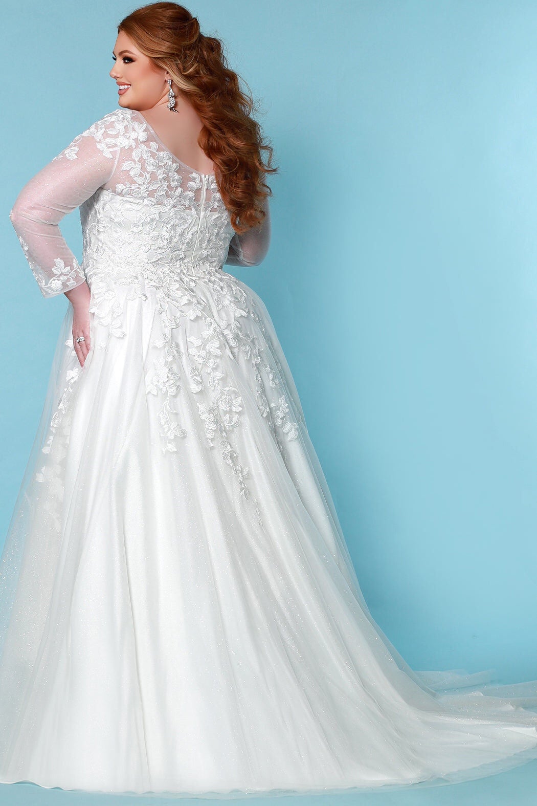 SHIRLEY WEDDING DRESS, Ivory / Ivory, alternate image number 1