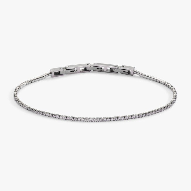 Mini Tennis Bracelet, Silver / Silver, hi-res image number 0