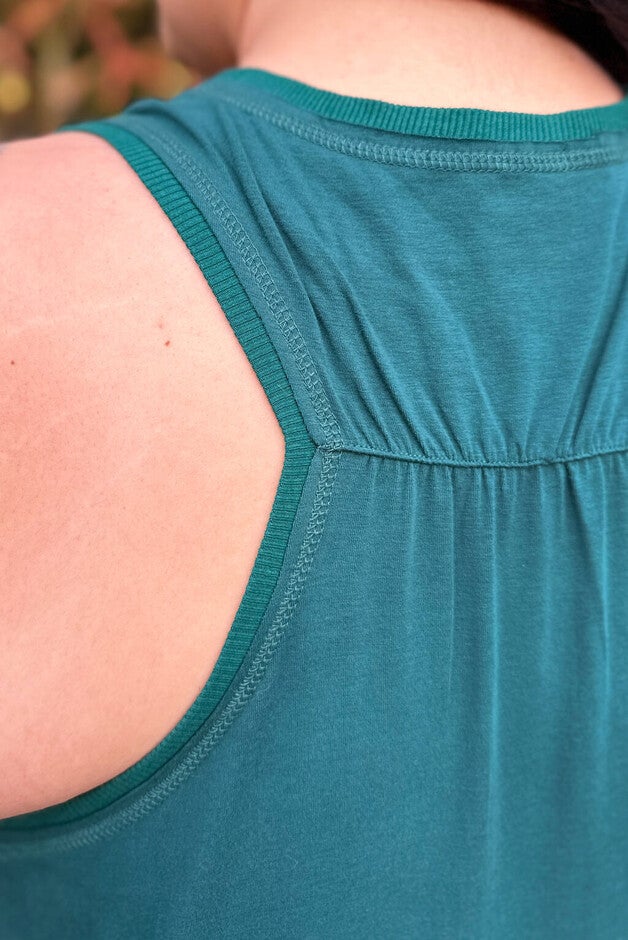 Hi-Lo Jersey Tank Dress, , alternate image number 7