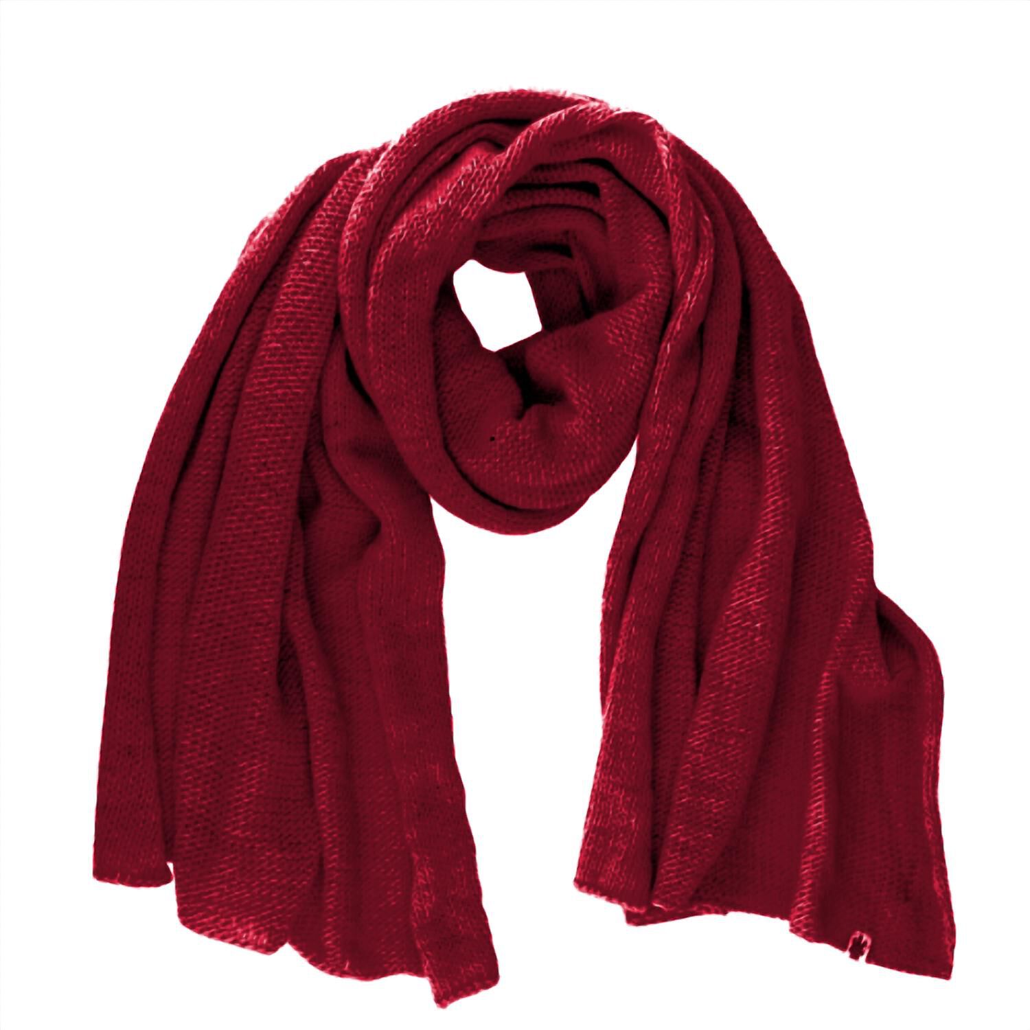 AIR WRAP SCARF IN BURGUNDY, Burgundy / Red, hi-res image number 0