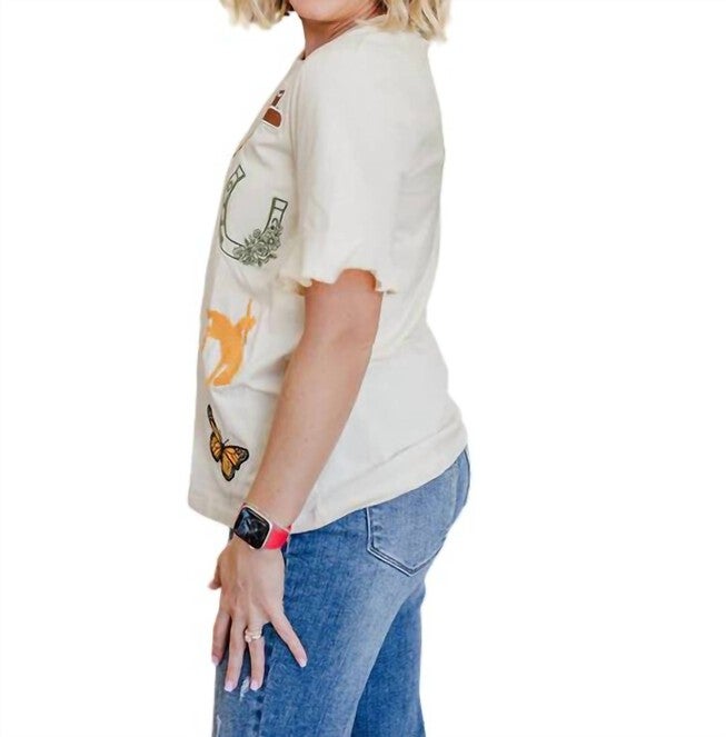 DEEP IN THE HEART OF TEXAS TOP, Cream / Beige, alternate image number null