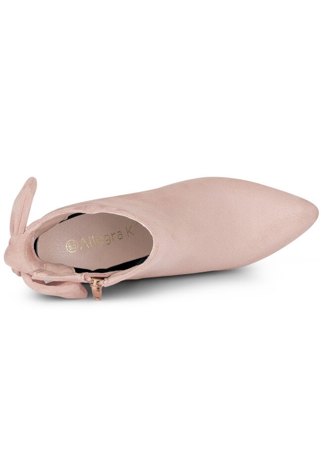 POINTED TOE STILETTO HEEL ANKLE BOOTS, DustPink / Pink, alternate image number 3