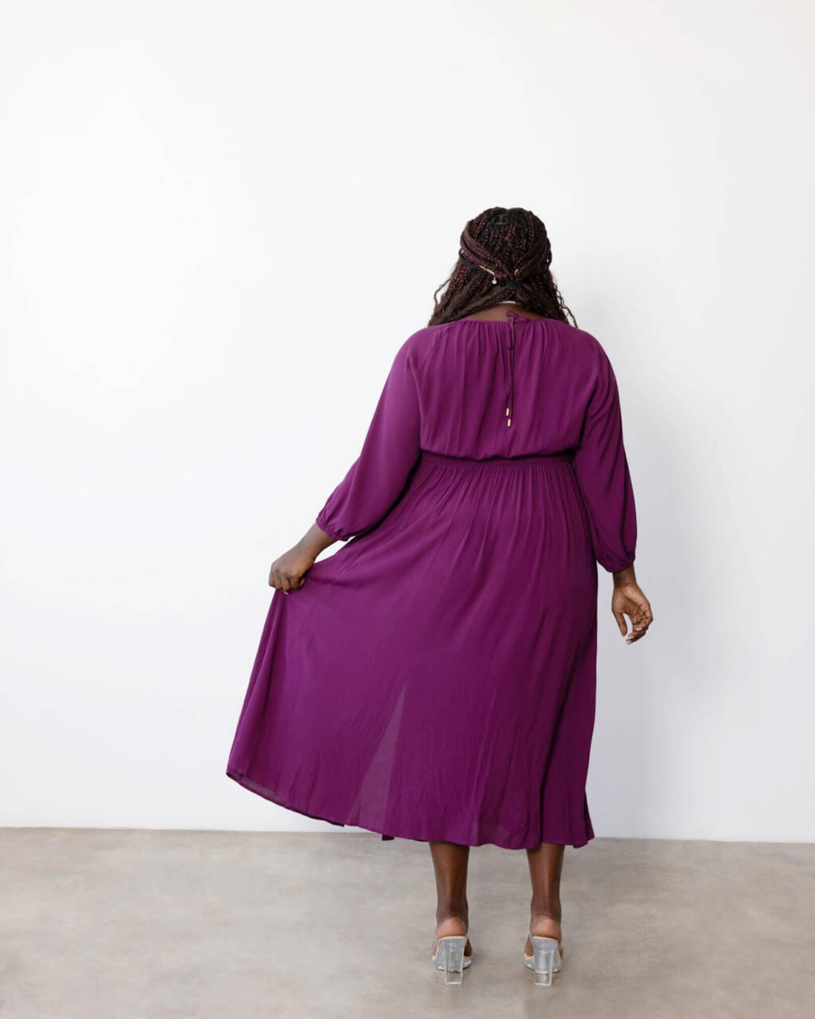 Carla Twist Midi Dress, , alternate image number 7