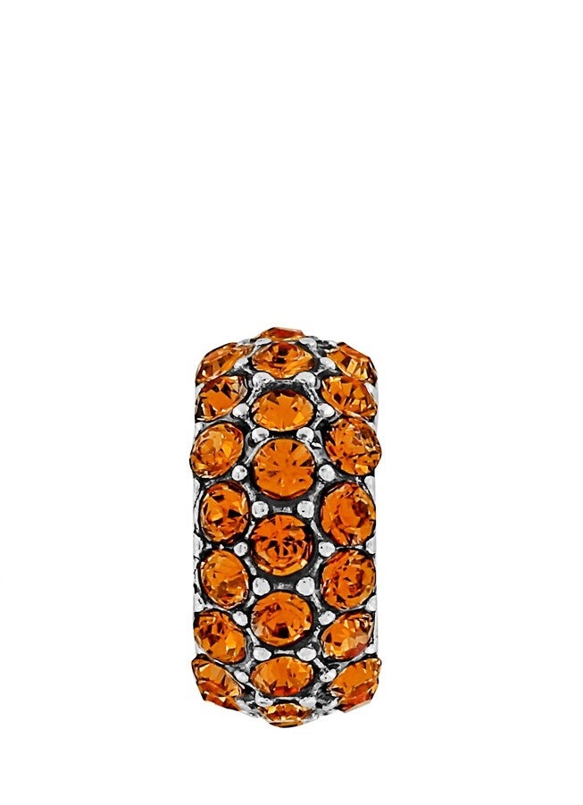 GLITTER SPACER IN TOPAZ, Topaz / Orange, hi-res image number null