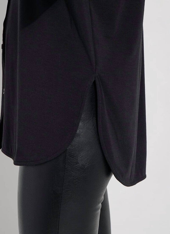 ZOLA JERSEY SHIRT IN BLACK, , alternate image number null