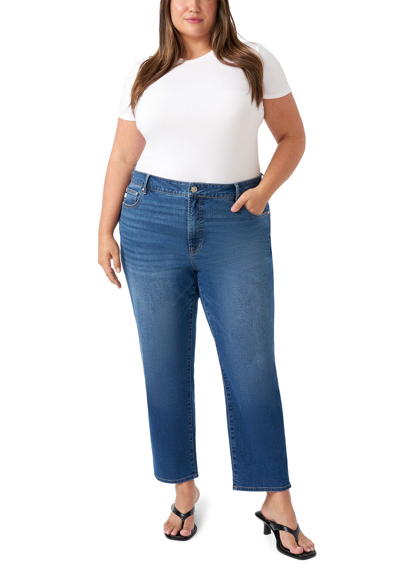 Vintage Straight Ankle Jean, Lone Wolf / Medium Wash, hi-res image number 0