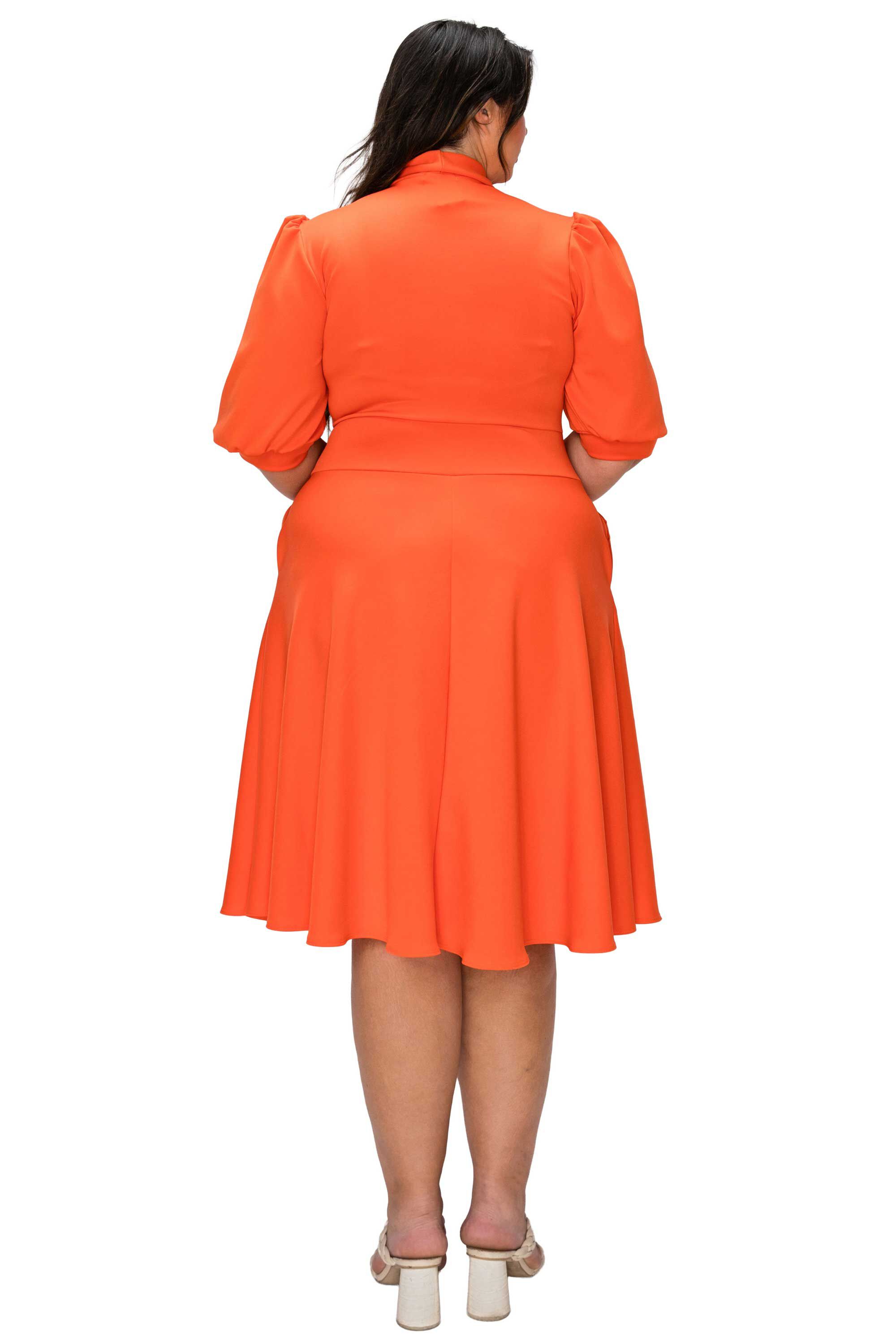 Carina Donna Pocket Dress, Orange New / Orange, alternate image number 2