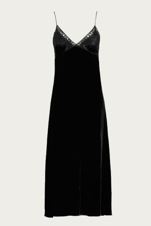 FREYA SLIP DRESS IN BLACK, , alternate image number null