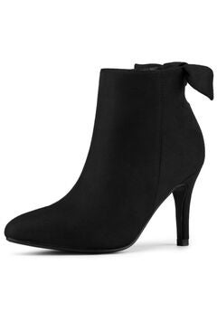 POINTED TOE STILETTO HEEL ANKLE BOOTS