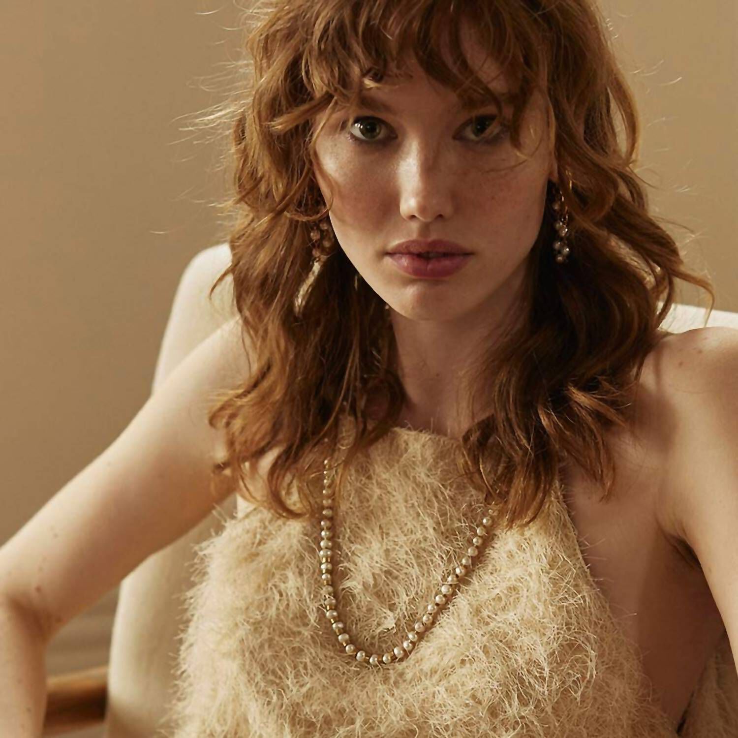 SYDNEY NECKLACE IN PEARL/GOLD, , alternate image number 5