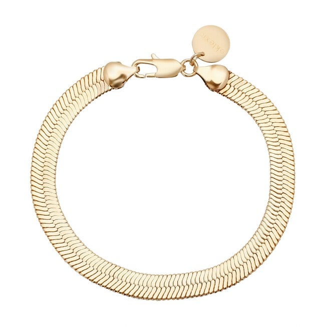 7mm Viper Chain Bracelet 8 inches Gold, Gold / Gold, hi-res image number null