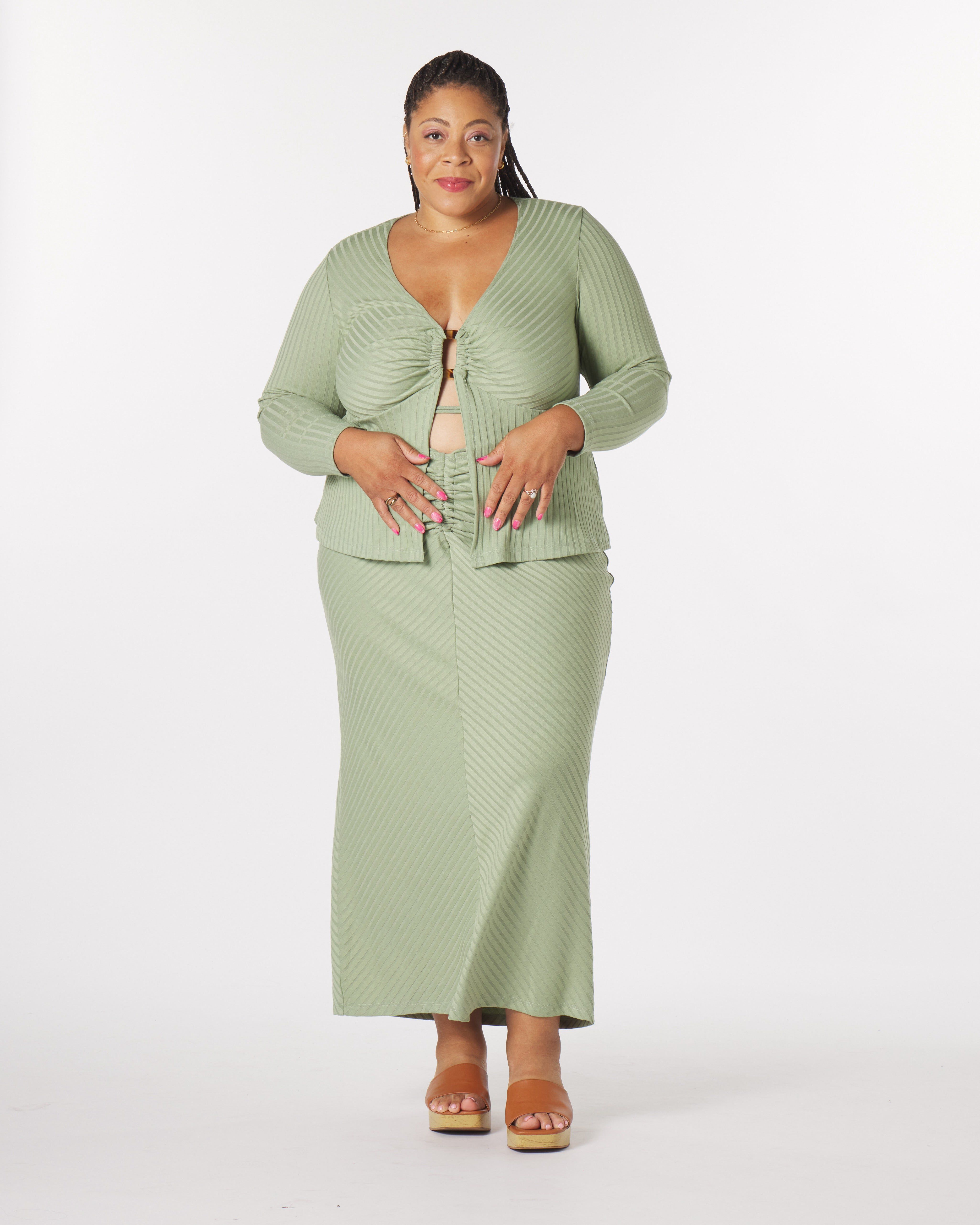 Luna O-Ring Top, Sage / Sage Green, alternate image number 4