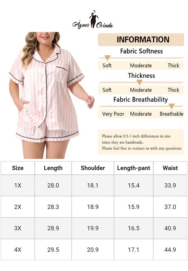 Button Shirt and Shorts 2 Pieces Lounge Set, Pink / Pink, alternate image number 4