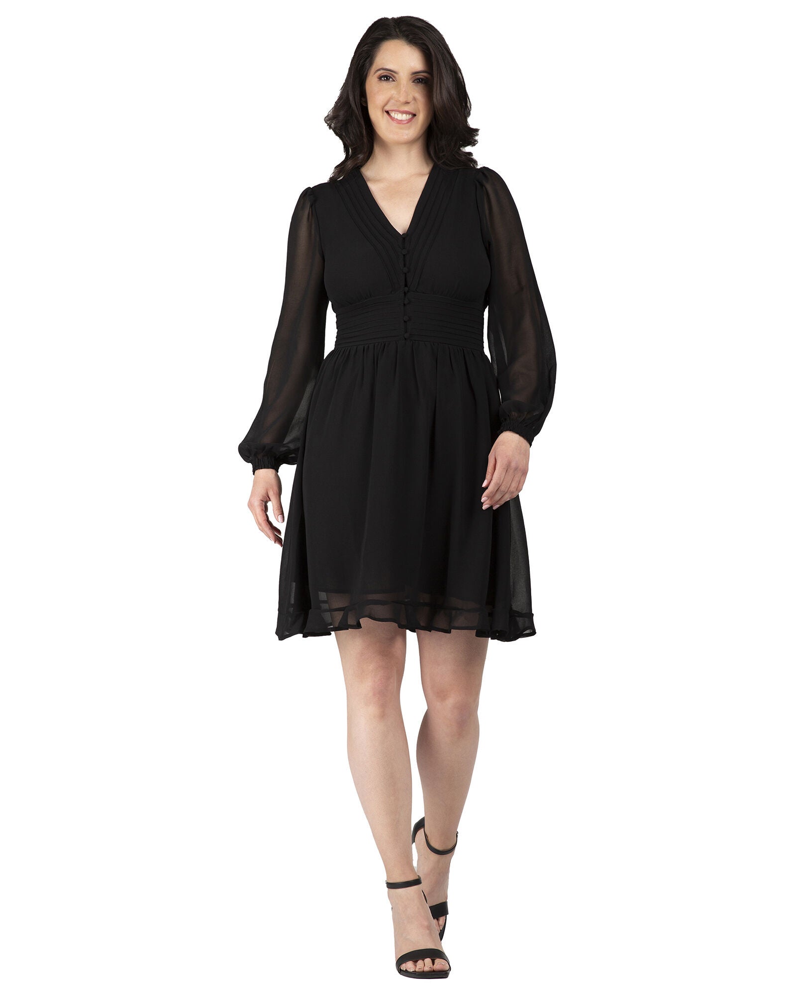 Adelsa Women&#39;s Little Black Dress, Black / Black, hi-res image number 0