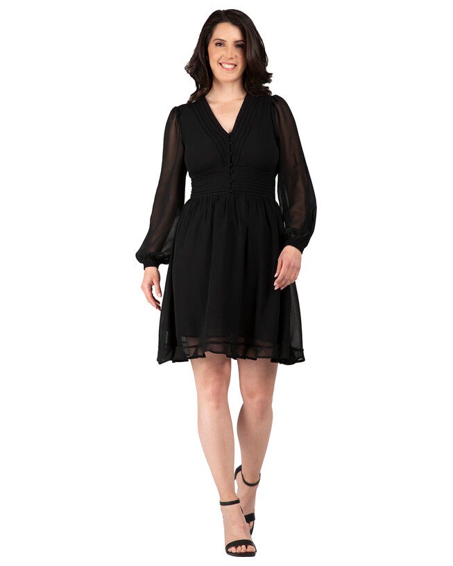 Adelsa Women's Little Black Dress, Black / Black, hi-res image number 0