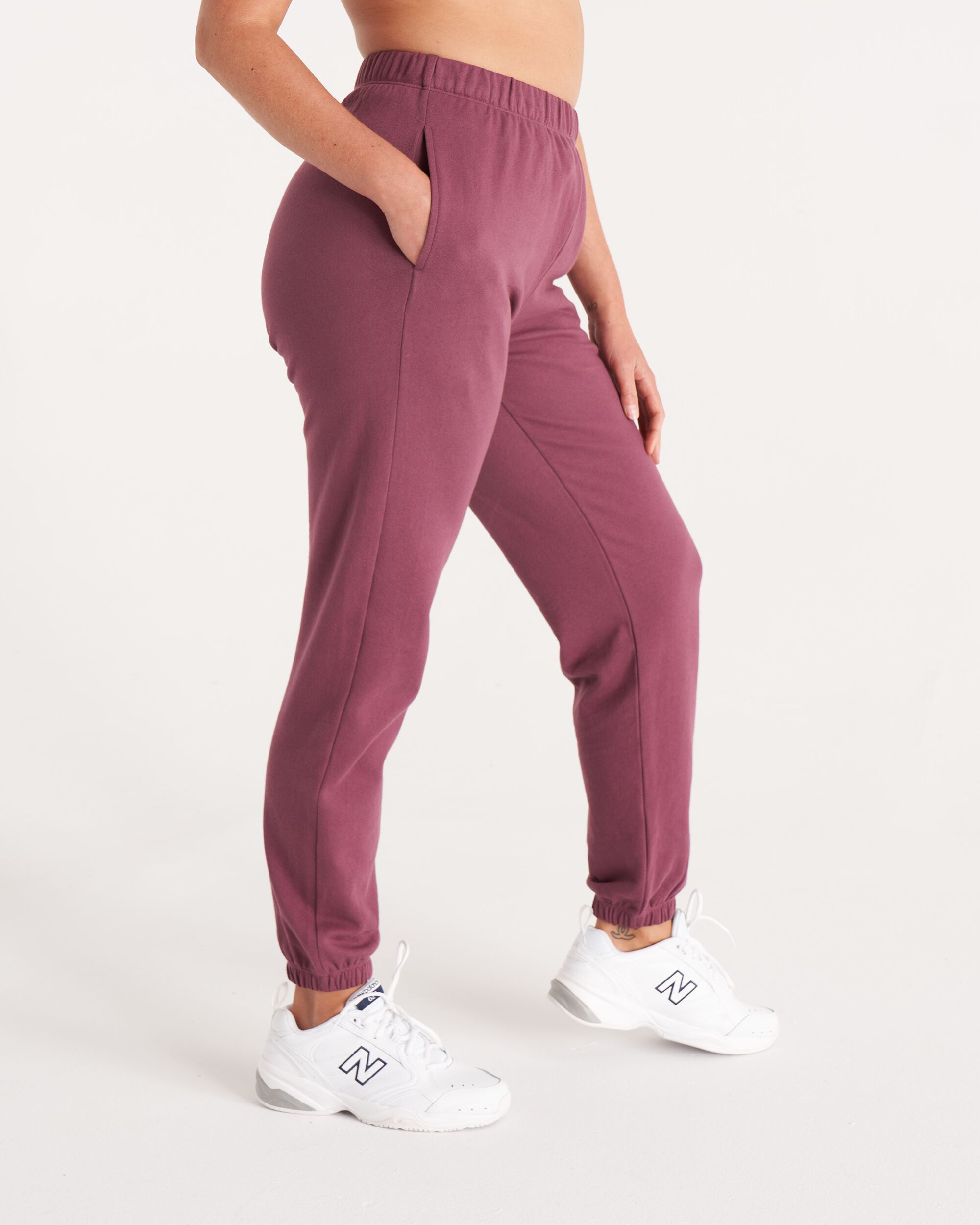 The Sweat Pant, Plum / Purple, alternate image number 1