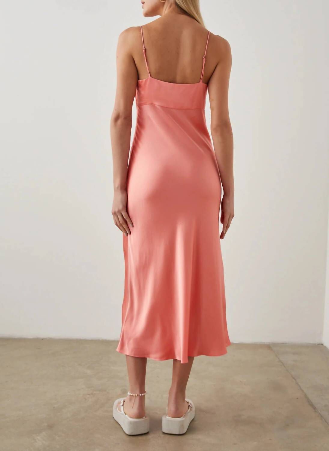 LARAMIE DRESS IN CORAL, Coral / Pink, alternate image number 4