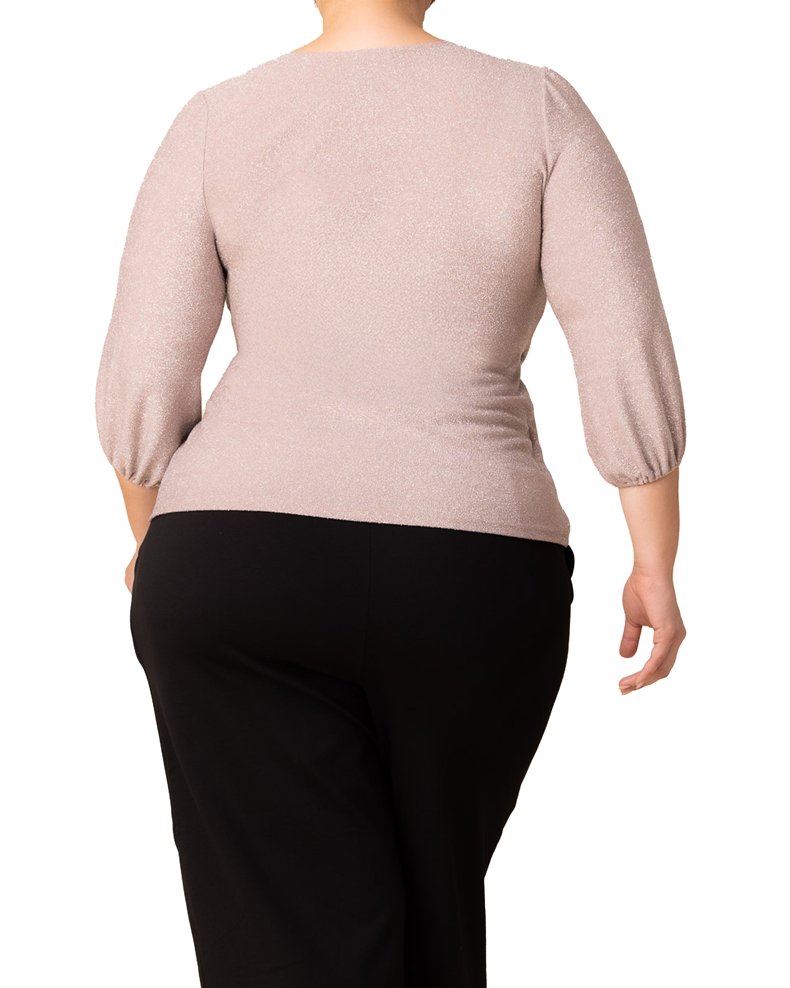 Celeste Faux Wrap Top, PROSECCO / Lilac, alternate image number 1