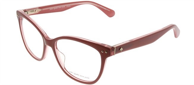 SQUARE PLASTIC EYEGLASSES IN PINK, Pink / Pink, hi-res image number null