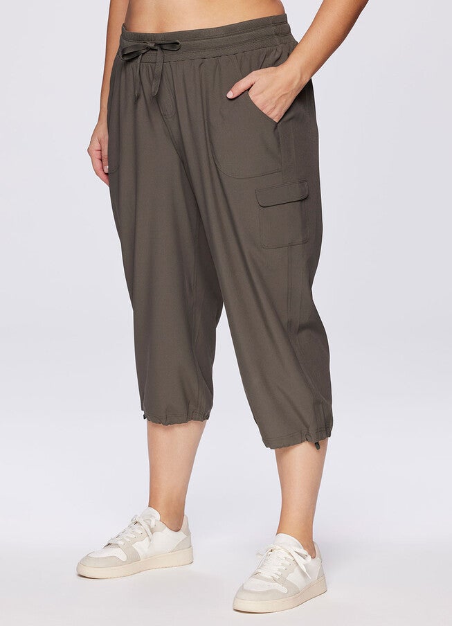 Plus Prime Anywhere Cargo Capri, Olive / Olive Green, alternate image number 3
