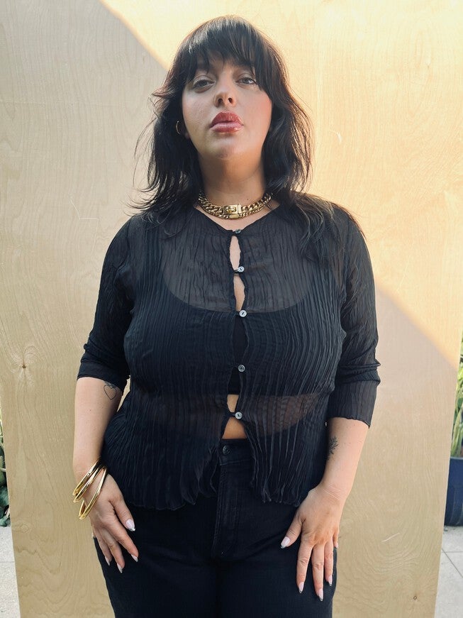 Maya Pleated Cardigan, , alternate image number 6