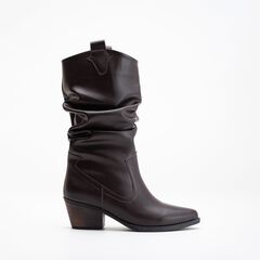 BONNIE - BROWN SLOUCH WESTERN BOOTS