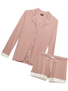 Long Sleeve Top & Short Pajama Set