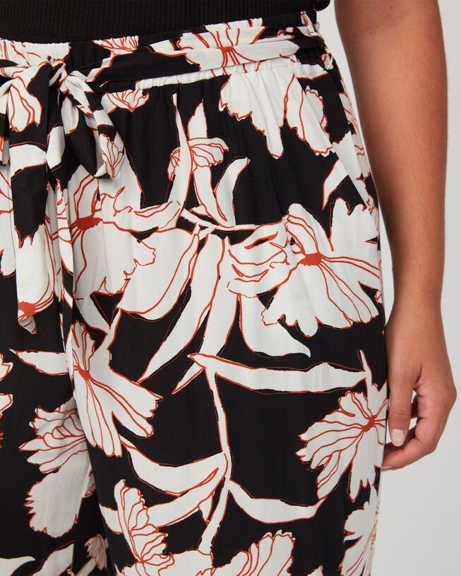 Acai Black/White Wide Leg Pant, , alternate image number 9