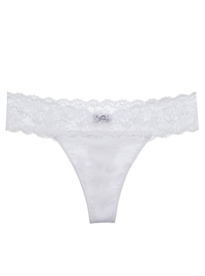 WOMEN'S NEVER SAY NEVER MATERNITY THONG PANTY IN WHITE, White / White, hi-res image number null