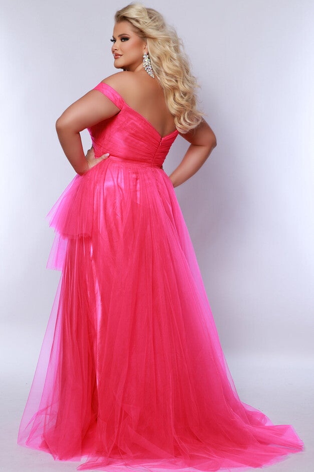 I'VE GOT A CRUSH HIGH LOW FORMAL DRESS, Pink / Pink, alternate image number null