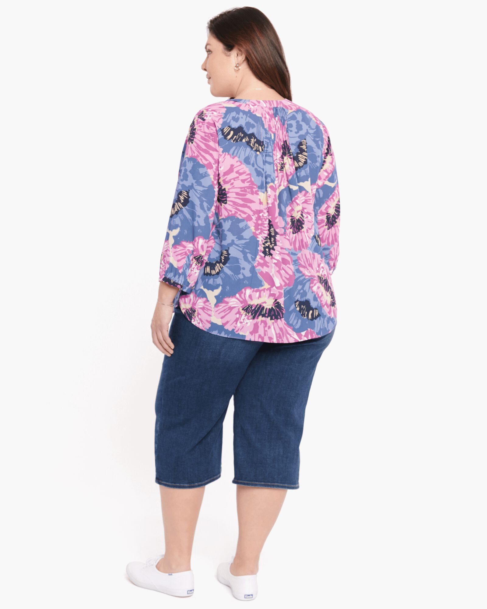 Pintuck Blouse, Cadiz / Light Blue, alternate image number 1