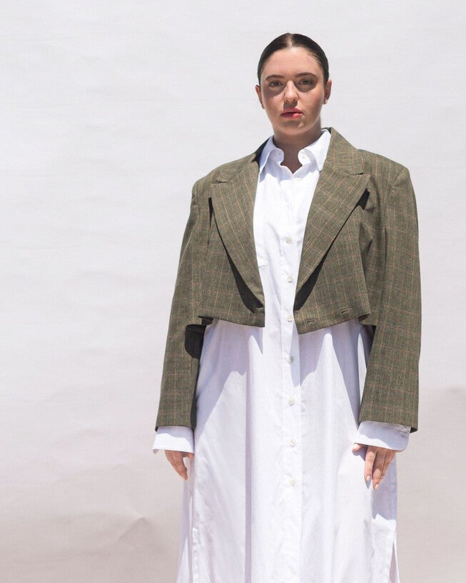 The Cropped Blazer in Prince of Wales, , alternate image number null