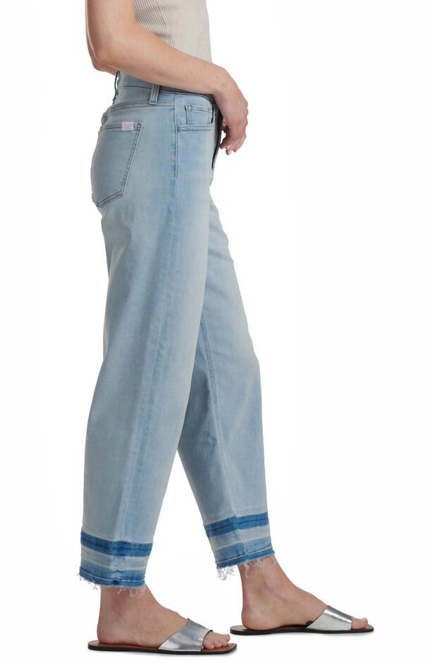 CROPPED WIDE LEG JEAN W/ HI REL FRAY HEM IN KIRRA, , alternate image number null